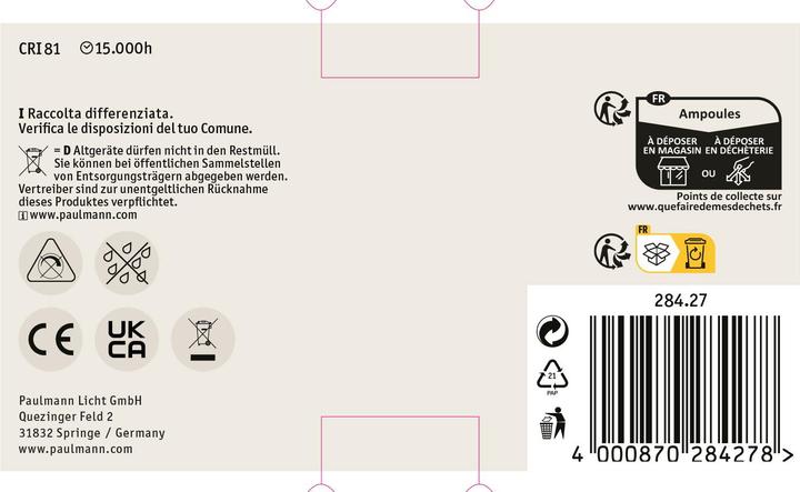 Actual product image Paulmann Drops set of 3 (E14, 4 W, 250 lm, 3 x, G)