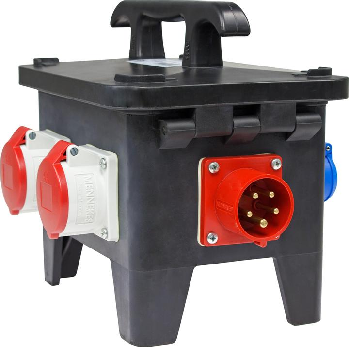 Produktbild As - Schwabe Mobiler Baustellen-Stromverteiler (6 x, CEE 7/3, CEE)