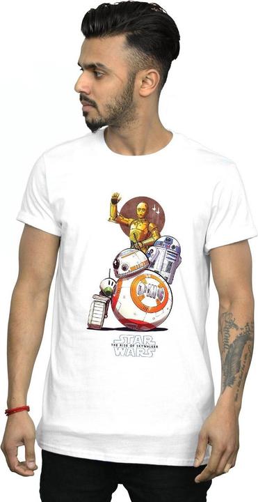 Immagine prodotto Star Wars The Rise Of Skywalker Droids Illustration Maglietta Uomo (3XL)