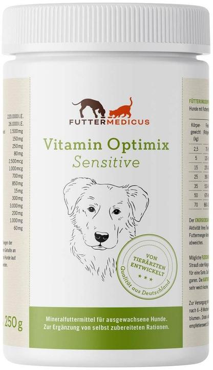 Image du produit Complément alimentaire pour chiens Sensitive Vitamin-Optimix, 250 g (Adulte, 1 pcs, 250 g)