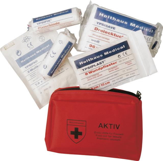Holthaus Active first-aid kit, 18 pieces, 16 x 11 x 4 cm (Car pharmacy)