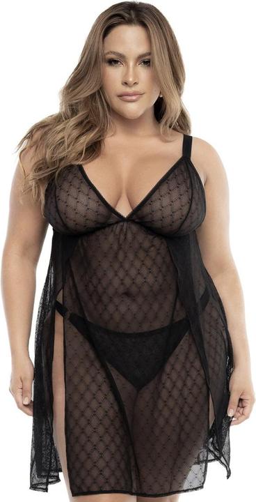 Mapale Babydoll en noir (3XL)