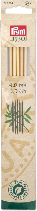 Image du produit Prym Aiguilles à tricoter BAMBUS 4.00 mm, 20 cm