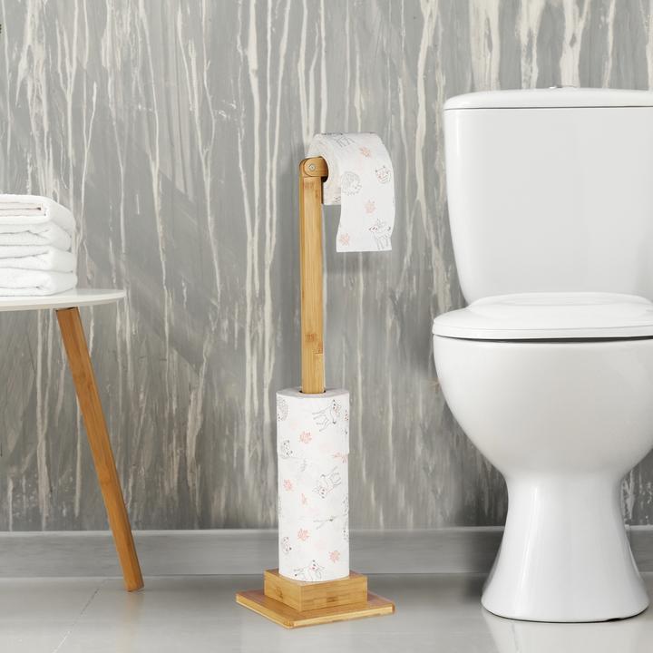 Actual product image Relaxdays Toilet paper holder standing