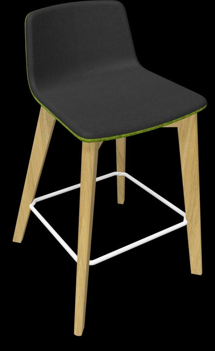 Black, White, Light green melange, Ash natural light grey stained