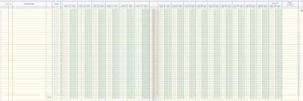 Image du produit König & Ebhardt Vario Journal 16 comptes 48 feuilles 49,5x33cm (48 x)