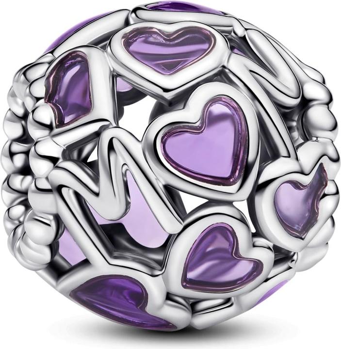 Pandora Offene Herzen Mom Charm (Silber 925)