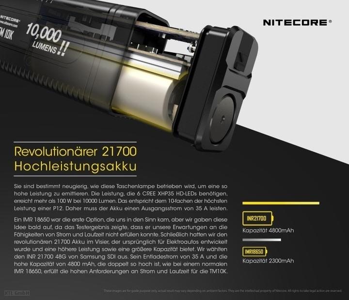 Immagine prodotto Nitecore TM10K (10.99 cm, 10000 lm)