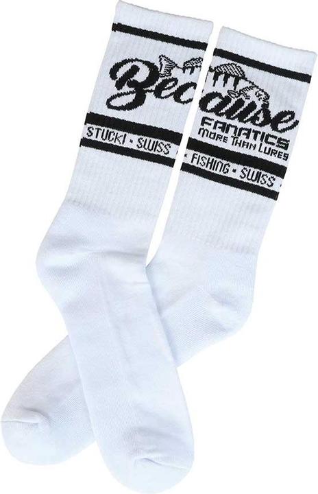 Produktbild Stucki Fishing Because Fanatics Socken weiss (43 - 46)