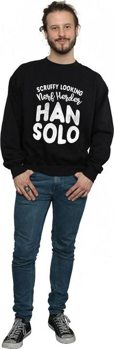 Actual product image Star Wars Mens Han Solo Legends Tribute Sweatshirt (L)
