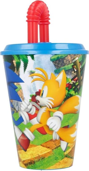 Productafbeelding Stor Sonic-Becher mit Deckel und Strohhalm, 430 ml
