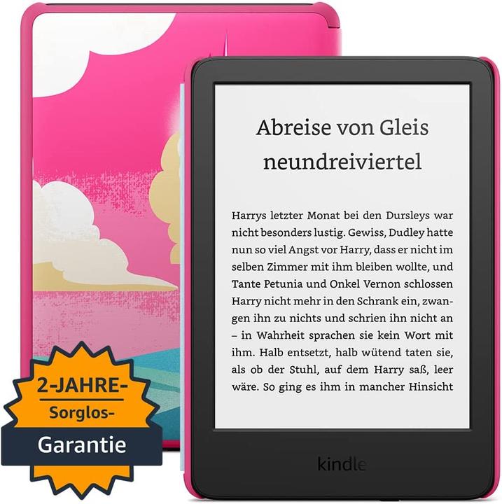 Amazon Kindle Kids Edition without Special Offers inkl. Einhorntal-Hülle (2022) (6", 16 GB, Pink)