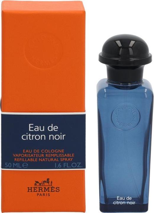 Actual product image Hermès Eau de Citron Noir by Eau de Cologne Refillable Spray 50 ml (Eau de cologne, 50 ml)
