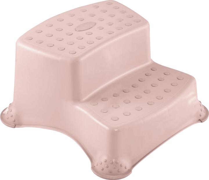 keeeper tabouret enfant "igor pure", deux marches, rose nordique, capacité de charge : 120 kg, pieds