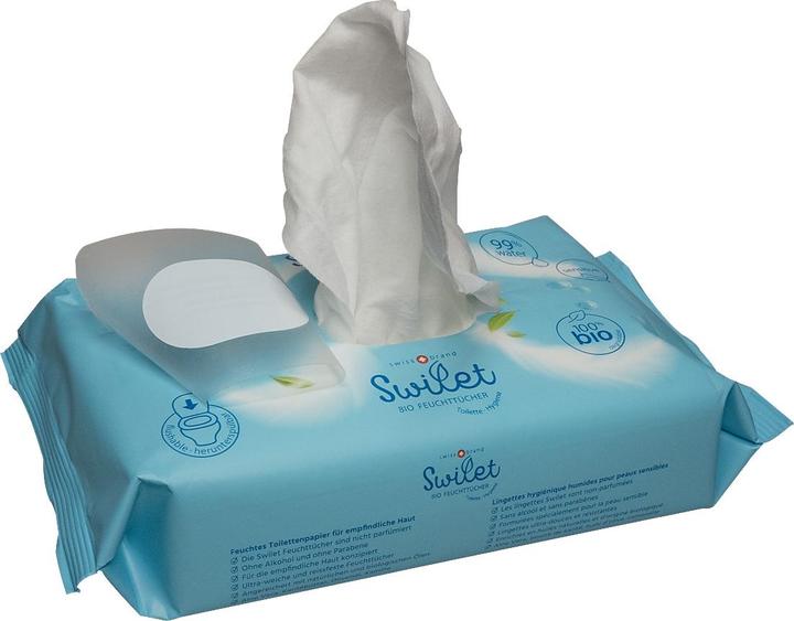 Actual product image Swilet The organic wet wipes for toilets (648 Piece)