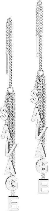Produktbild Star Piercing Ohrstecker silber freifallende Kette Buchstabenbaum Savage (ohne Messing, Chirurgenstahl 316L)