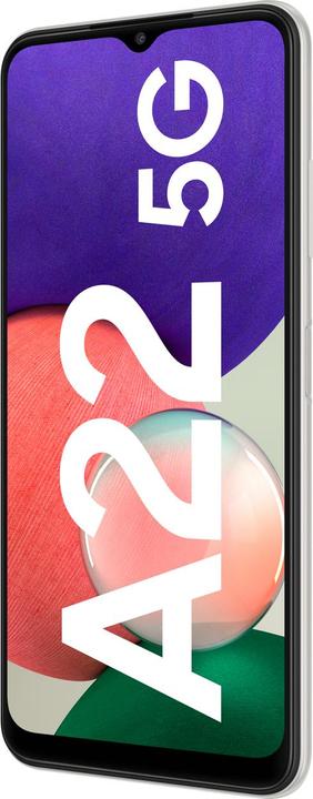 Actual product image Samsung Galaxy A22 5G EU (64 GB, White, 6.60", Dual SIM, 2 Mpx, 5G)