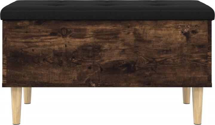 Actual product image VidaXL Bench with storage space smoked oak 82x42x46 cm (42 cm)
