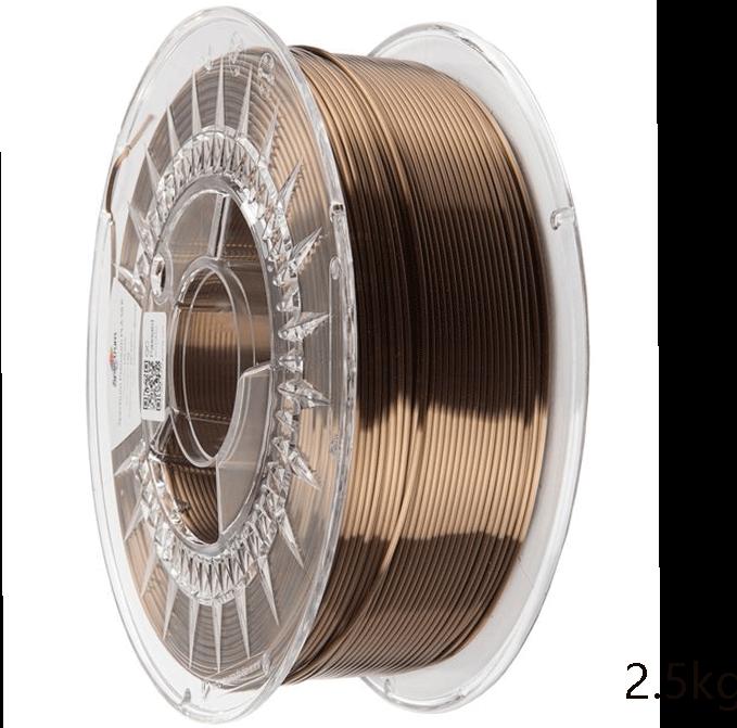 Filamento PLA SILK bronzo cannella 2,5kg 1,75mm (PLA, 1.75 mm, 2500 g, Bronzo)