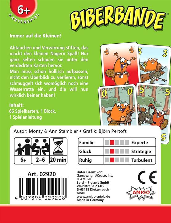 Immagine prodotto Amigo Beaver Gang Beaver Gang (Tedesco, Francese, Italiano)