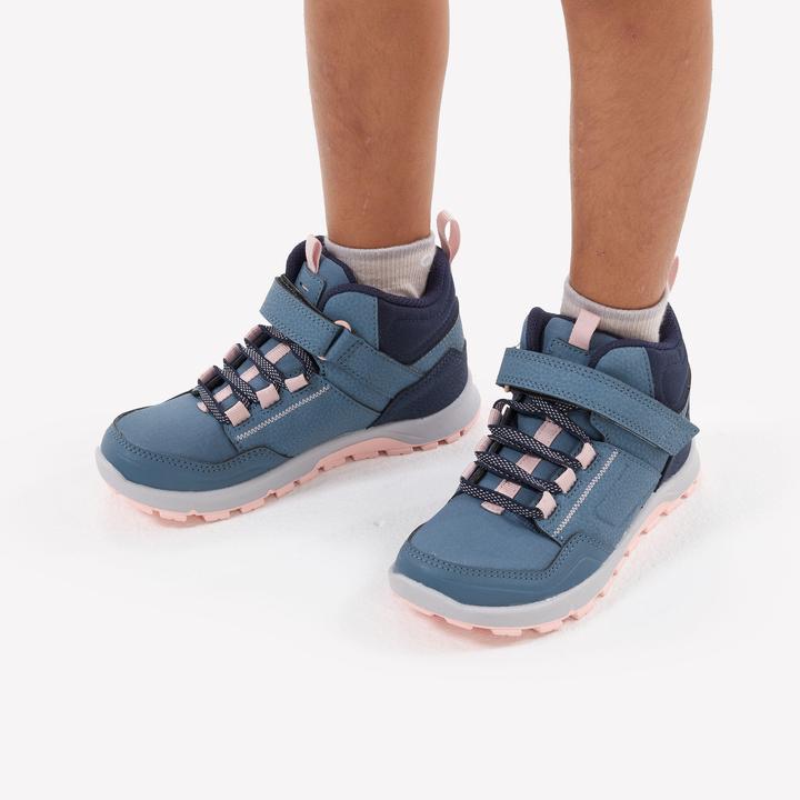 Produktbild Quechua Wanderschuhe Kinder Grösse 28–34 halbhoch Klettverschluss - NH500 blau (30)