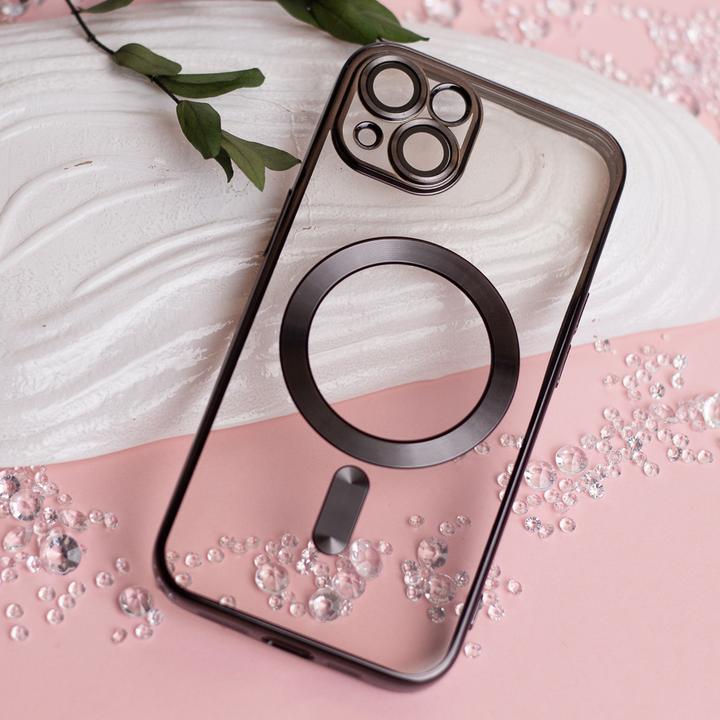 Produktbild OEM Farbe Chrome Mag Hülle für Samsung Galaxy S25 Ultra schwarz (Samsung Galaxy S25 Ultra)