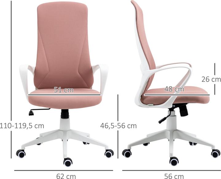 Produktbild Vinsetto Bürostuhl mit Wippfunktion