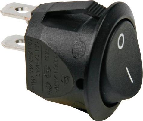 Actual product image Velleman Black Rocker Switch Button 1P Spst Off-On