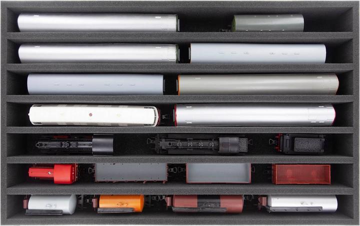 Image du produit Feldherr EB21SET - Conteneur Euro pour trains miniatures, locomotives et véhicules - 7 barres pour (Matières plastiques)