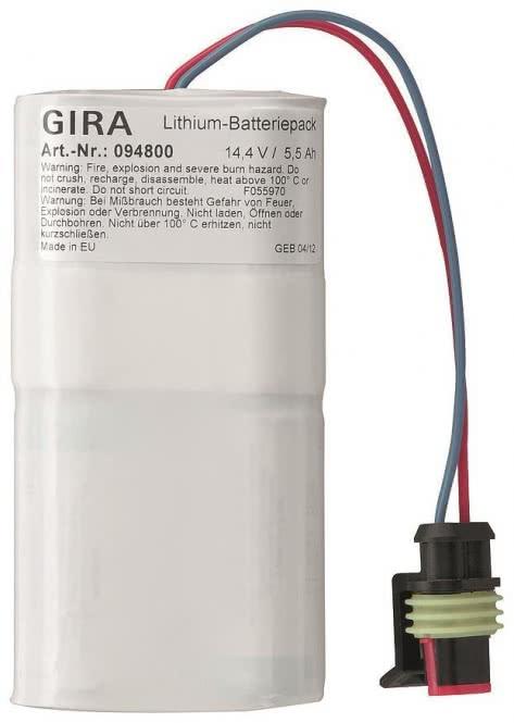 Produktbild Gira Batteriepack 094800 14.4 V Lithium Funk-Alarm - Akku (14.40 V)