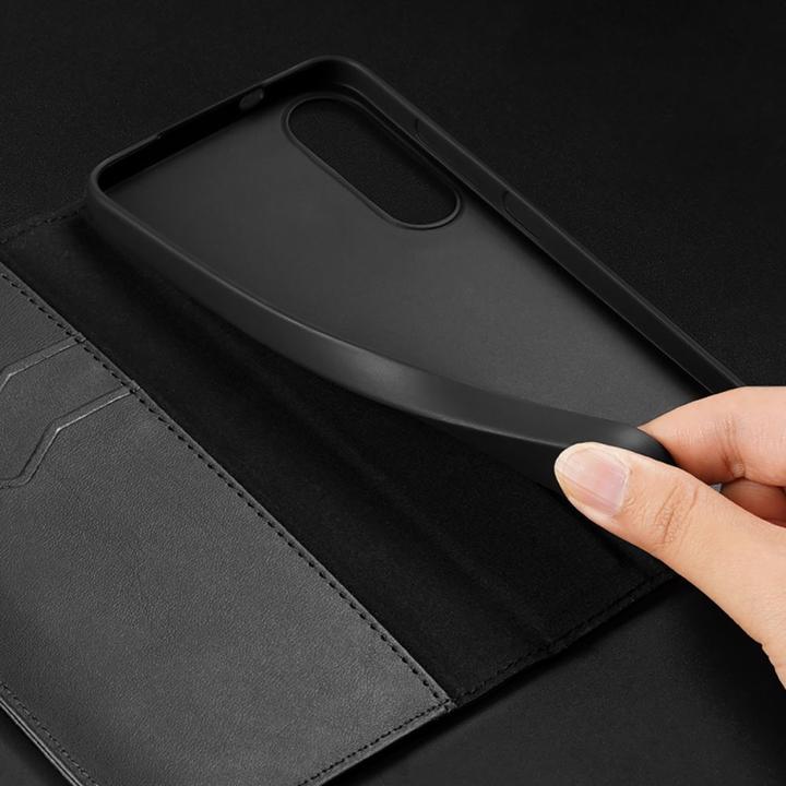 Produktbild Dux Ducis Samsung Galaxy S25 Edge Cover with Wallet - Black (Samsung Galaxy S25 Edge)