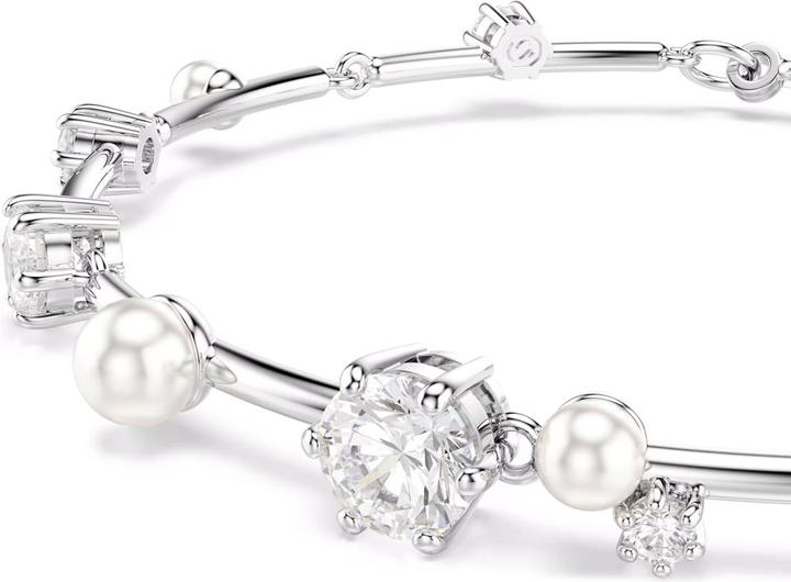 Produktbild Swarovski Constella Tennis Armband Kristallperle Rundschliffe Weiss (20 cm, Swarovski Metall)