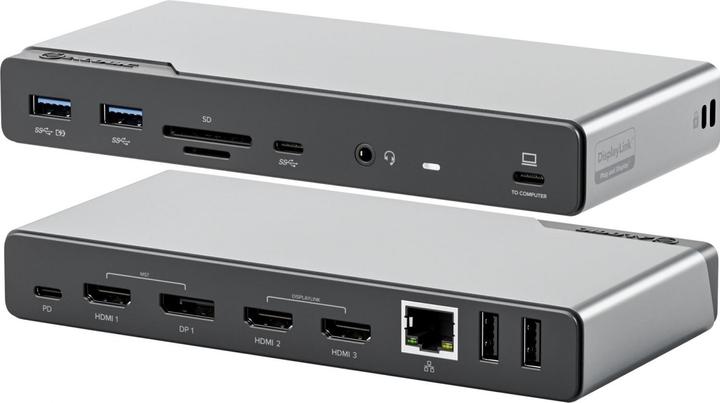 Productafbeelding Alogic Universele Docking Met Vier Schermen (USB-C, 14 Havens)