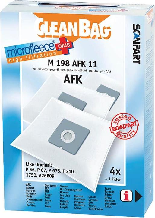 Cleanbag Microfleece+ Dustbag AFK/Bestron/etc. 4+1 (1 x)
