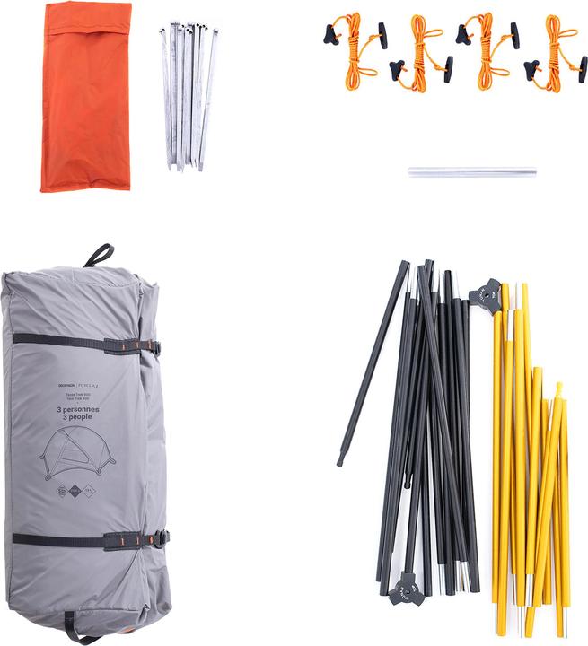 Produktbild Simond Trek 900 3P (Kuppelzelt, 2.70 kg, 3 Personen)