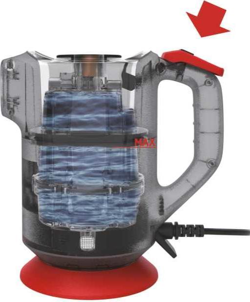 Actual product image Hoover Steam Capsule Express SGE1000 011 Portable Steam Cleaner Titanium (4 bar, 1000 W)