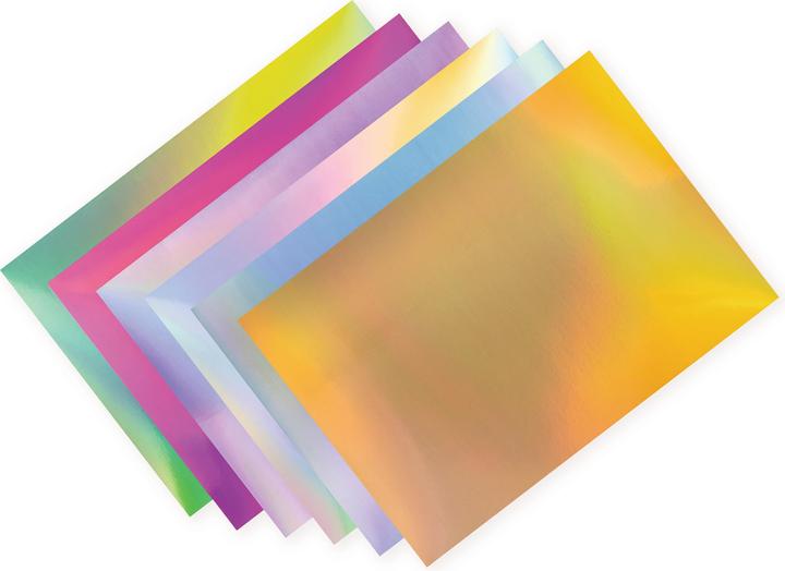 Image du produit Folia Papier à motifs papier préféré Rainbow irisé (120 g/m², 1 x)