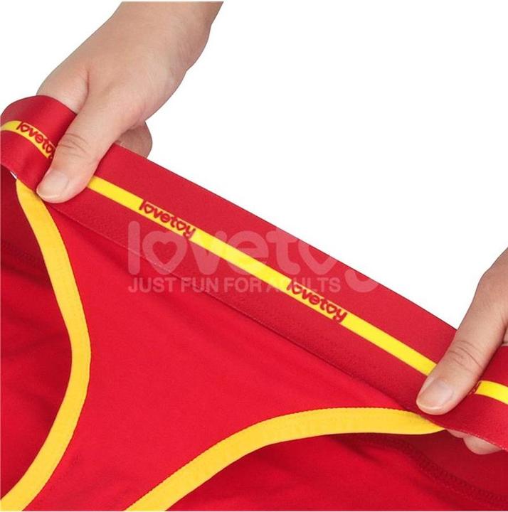 Productafbeelding Lovetoy Bedrukt vibrerend sexy slipje "Fuck Hard" (L, XL)