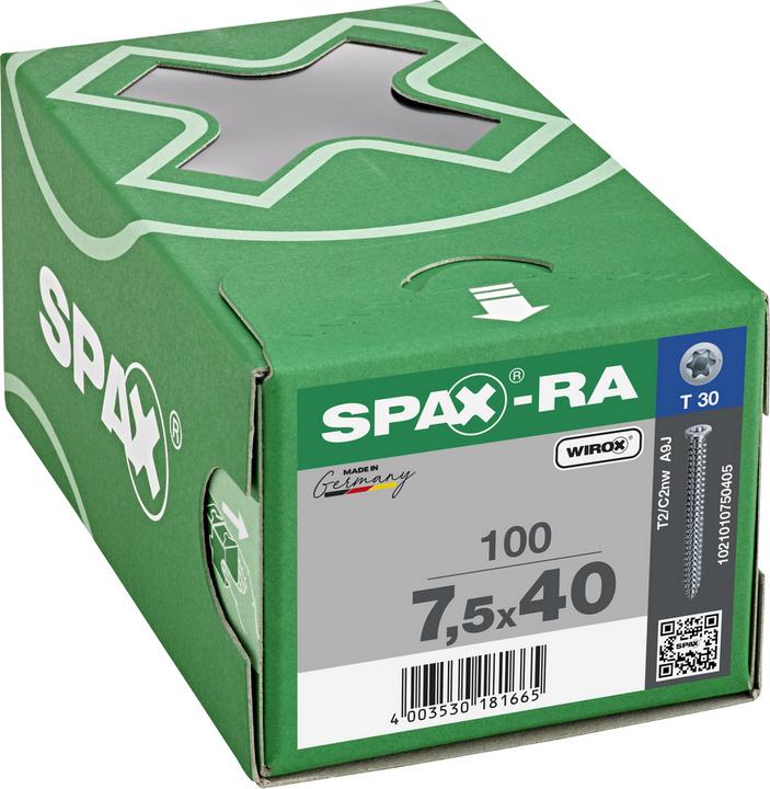 Actual product image Spax Frame anchor with flat countersunk head ®-RA (100 Screws per piece)