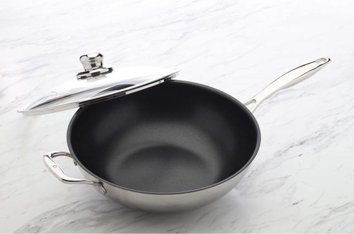 Produktbild Swiss Diamond Wokpfanne (32 cm, Wok Pfanne, Edelstahl, Aluminiumguss)