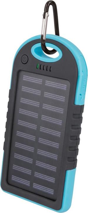 Actual product image Setty Powerbank TelForceOne Solar Power Bank 5000 Mah Mėlyna (5000 mAh)