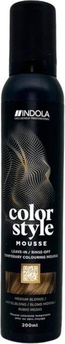 Immagine prodotto Indola Colour Style Mousse Biondo Medio 200 ml (Biondismo)