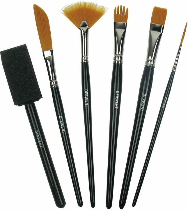 Image du produit Derwent Techniques Brush Set, 6 pc