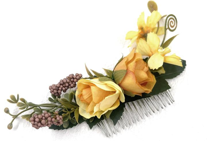 Immagine prodotto Activity Board Modellierung Stoff Blume Haar Kamm elegant Bräute Kopfschmuck Platten Haarschmuck