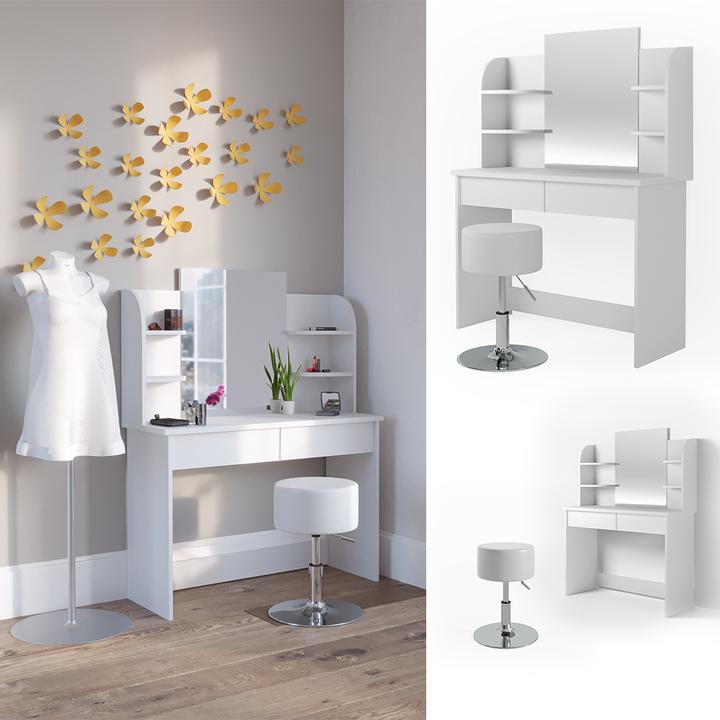Produktbild Vicco Charlotte mit Hocker (108 x 40 x 139 cm)