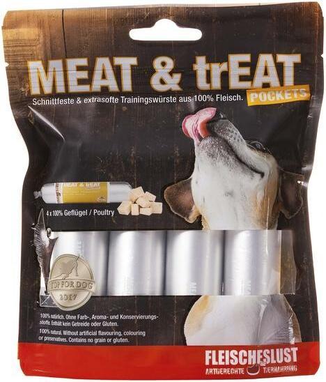 Produktbild Fleischeslust Leckerli Meat & Treat Pockets Geflügel, 4 x 40 g (1 Stk., 205 g)