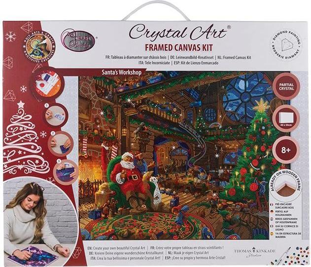 Produktbild Craft Buddy Crystal Art Kit Santa's Workshop 40 x 50 cm