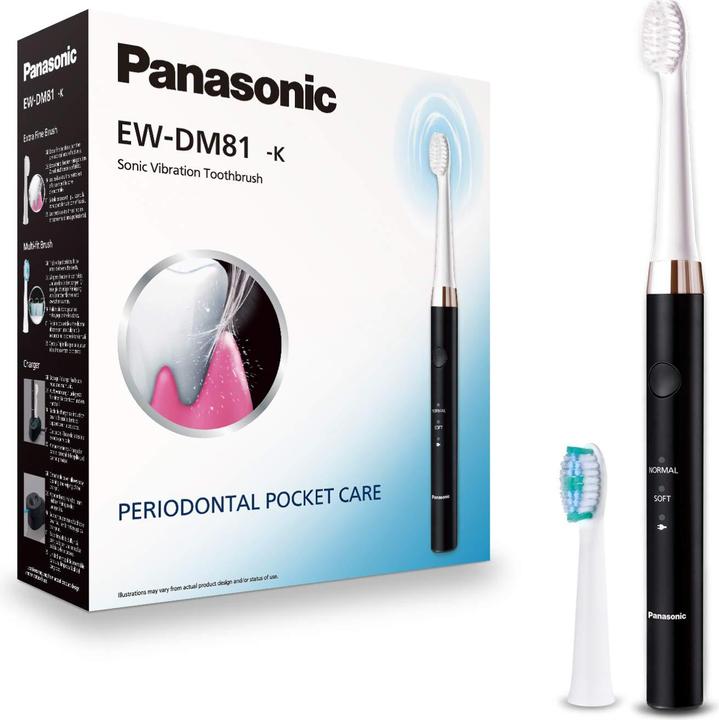 Immagine prodotto Panasonic Spazzolino elettrico EW-DM81-K503 Ricaricabile, Per adulti, Numero di testine incluse 2, Numero (Spazzolino sonico)