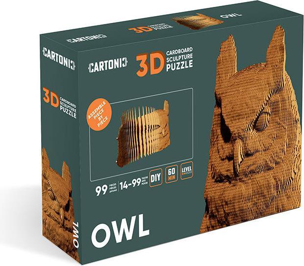 Image du produit Cartonic Hibou - modèle 3D en carton