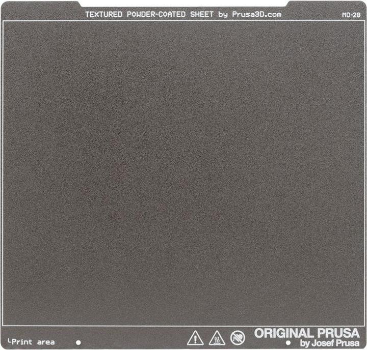 Actual product image Prusa Textured powder-coated sheet steel for MK3 and MK4 (Plate)